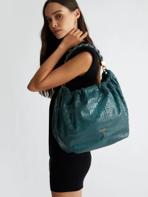 Liu Jo Large Hobo Bag With Crocodile Print LIUJO
