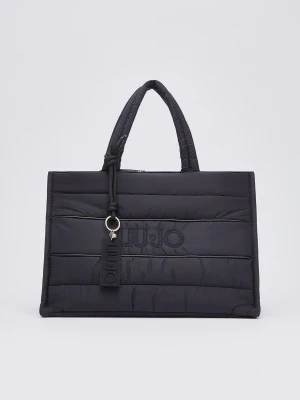 Liu Jo Large Padded Nylon Tote Bag czarny