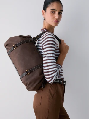 Liu Jo Large Shoulder Bag Mocha