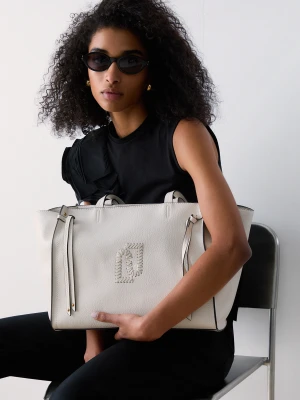 Liu Jo Large Tote Bag Cream