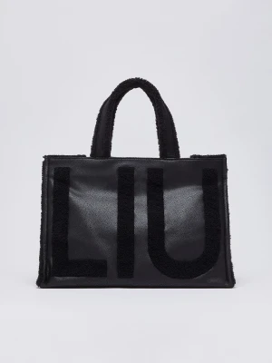 Liu Jo Large Tote Bag With Logo czarny