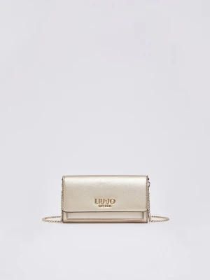 Liu Jo Large Wallet With Shoulder Strap Light Beige
