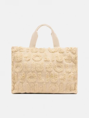 Liu Jo Large Wool-blend Shopping Bag Oat