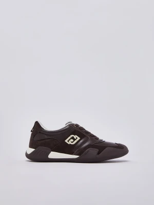 Liu Jo Leather And Suede Sneakers Mocha