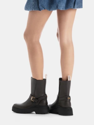 Liu Jo Leather Biker Boots LIUJO