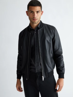 Liu Jo Leather Bomber Jacket LIUJO