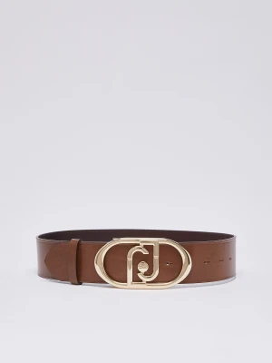 Liu Jo Leather Bustier Belt Tobacco Brown