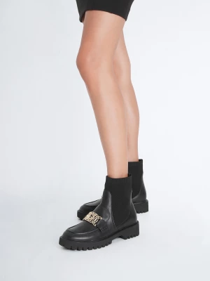 Liu Jo Leather Loafer Boots LIUJO