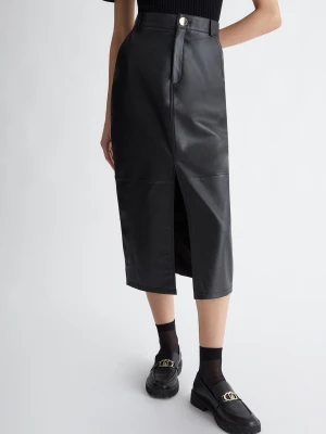 Liu Jo Leather Midi Skirt LIUJO