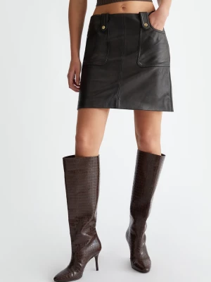 Liu Jo Leather Miniskirt LIUJO