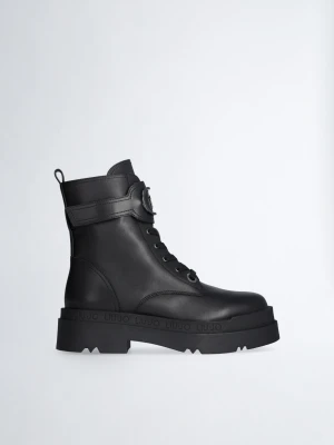 Liu Jo Leather Platform Combat Boots LIUJO