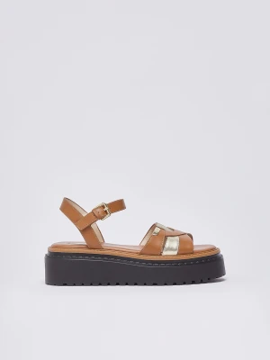 Liu Jo Leather Platform Sandals LIUJO