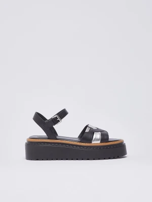 Liu Jo Leather Platform Sandals LIUJO
