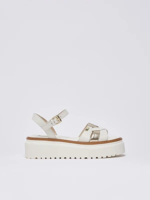 Liu Jo Leather Platform Sandals