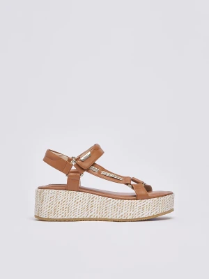 Liu Jo Leather Platform Sandals