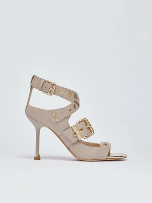 Liu Jo Leather Sandals With Heel. LIUJO
