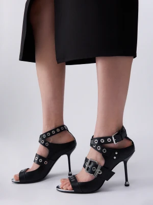 Liu Jo Leather Sandals With Heel. LIUJO