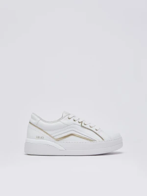 Liu Jo Leather Sneakers biały