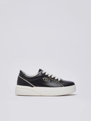 Liu Jo Leather Sneakers czarny