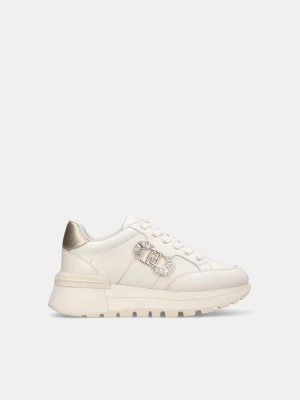 Liu Jo Leather Sneakers With Jewel Logo LIUJO