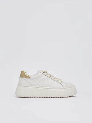 Liu Jo Leather Sneakers With Maxi Logo LIUJO