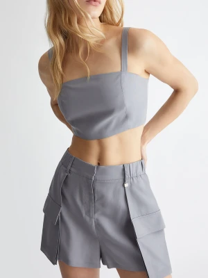 Liu Jo Linen-blend Crop Top LIUJO