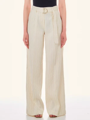 Liu Jo Linen Pinstripe Trousers LIUJO