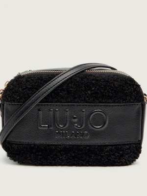 Liu Jo Listonoszka RIDHI | shearling czarny
