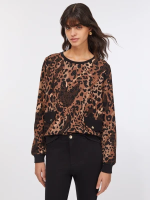 Liu Jo Liu Jo Better Animal-print Sweatshirt LIUJO