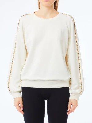 Liu Jo Liu Jo Better Sweatshirt With Gemstones Milk White