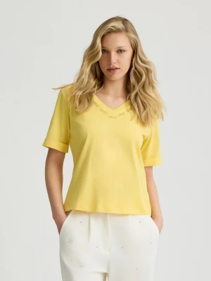 Liu Jo Liu Jo Better T-shirt With Logo And Rhinestones LIUJO