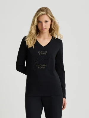 Liu Jo Liu Jo Better T-shirt With Rhinestones LIUJO