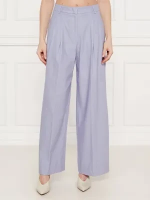 Liu Jo Lniane spodnie | flare fit