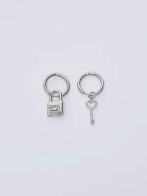 Liu Jo Lock And Key Earrings srebrny