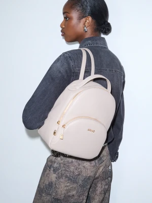 Liu Jo Logo Backpack biały