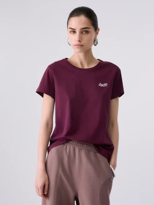 Liu Jo Logo T-shirt Aubergine