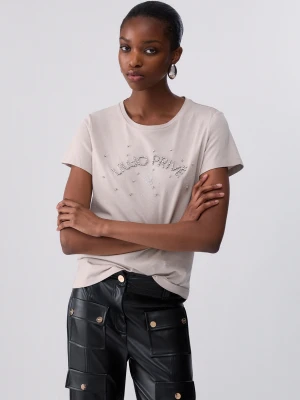 Liu Jo Logo T-shirt Light Grey