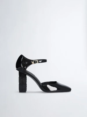 Liu Jo Logo Wide Heel Court Shoes LIUJO