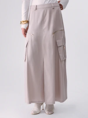 Liu Jo Long Cargo Skirt biały