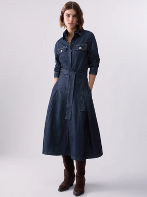 Liu Jo Long Denim Shirt Dress Normal Wash