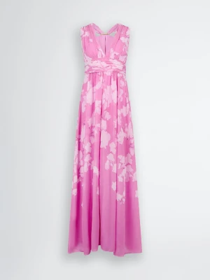 Liu Jo Long Dress With Floral Pattern