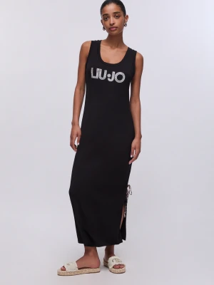 Liu Jo Long Dress With Maxi-logo