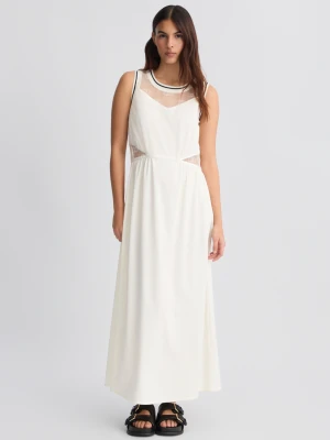 Liu Jo Long Dress With Mesh Inserts LIUJO