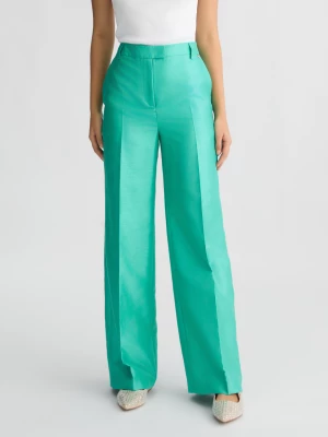 Liu Jo Long Green Shantung Trousers LIUJO