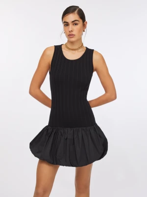 Liu Jo Long Knit And Poplin Dress LIUJO