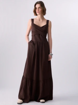Liu Jo Long Linen-blend Dress