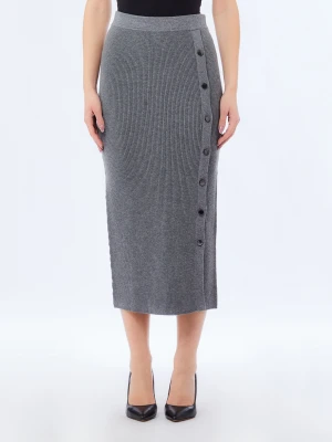 Liu Jo Long Mesh Skirt szary