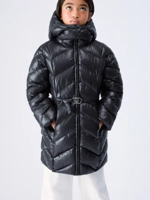 Liu Jo Long Padded Jacket With Hood czarny
