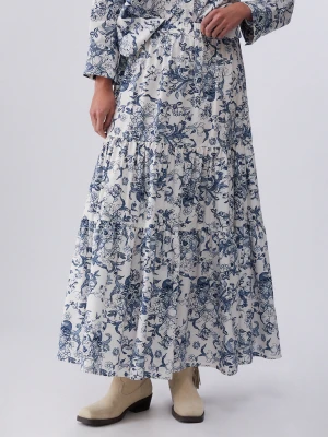 Liu Jo Long Printed Poplin Skirt LIUJO