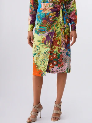 Liu Jo Long Printed Satin Skirt LIUJO